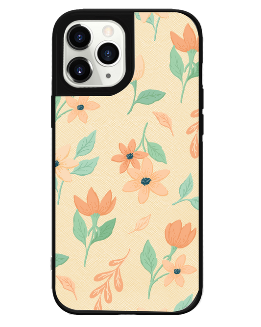 iPhone Leather Grip Case - Birth Flower 4.0