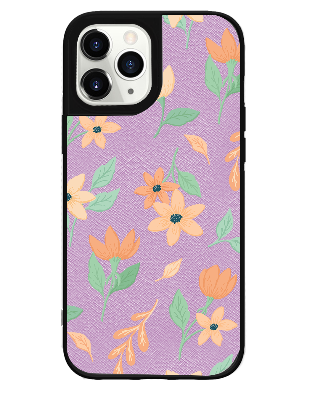 iPhone Leather Grip Case - Birth Flower 4.0