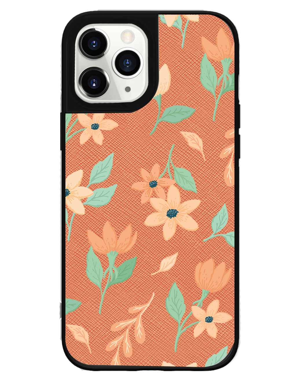 iPhone Leather Grip Case - Birth Flower 4.0