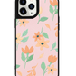 iPhone Leather Grip Case - Birth Flower 4.0