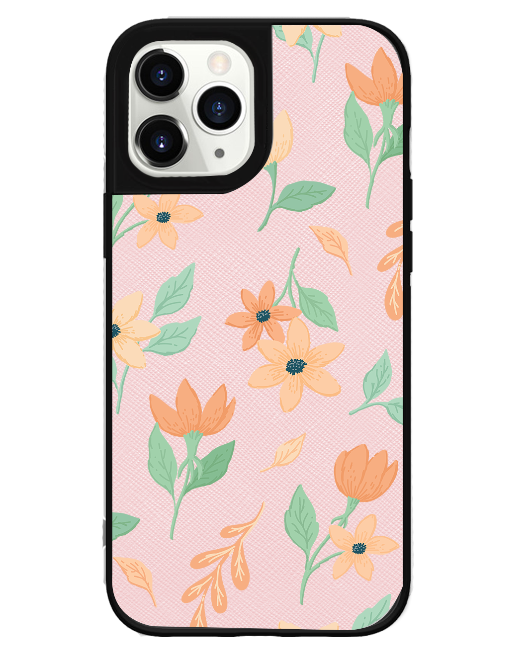 iPhone Leather Grip Case - Birth Flower 4.0