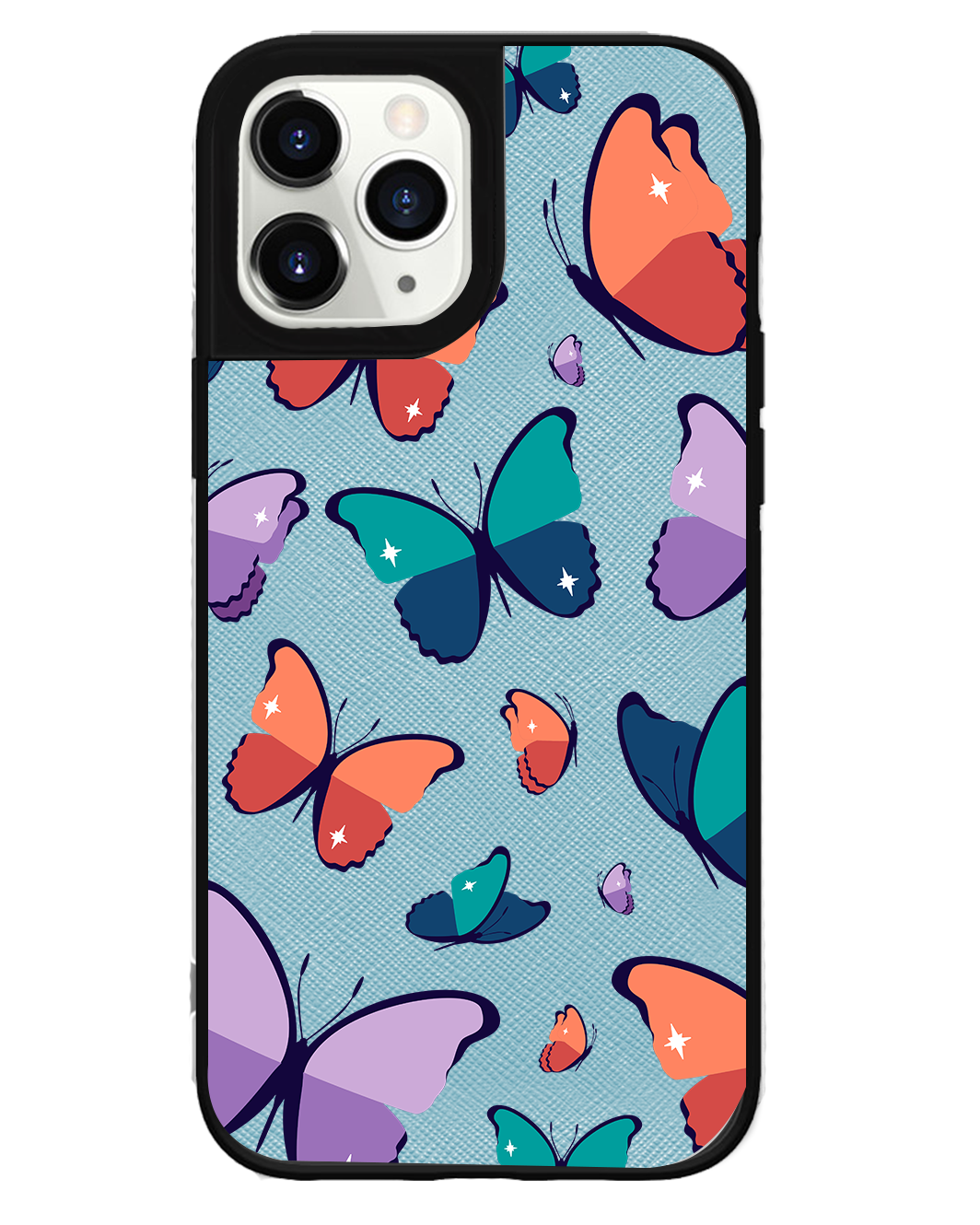 iPhone Leather Grip Case - Butterfly