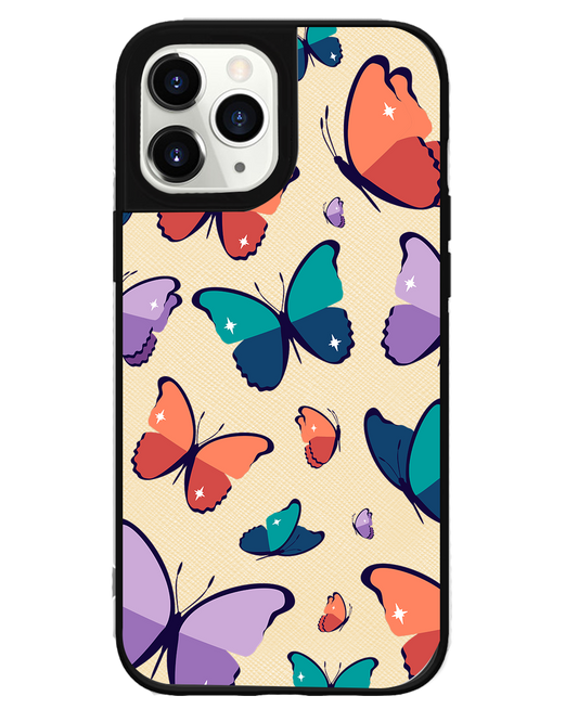 iPhone Leather Grip Case - Butterfly