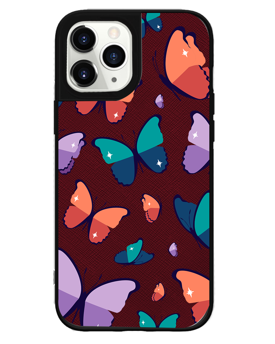 iPhone Leather Grip Case - Butterfly