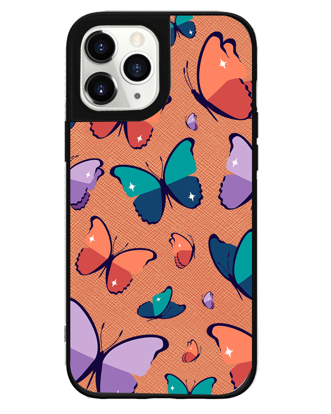 iPhone Leather Grip Case - Butterfly