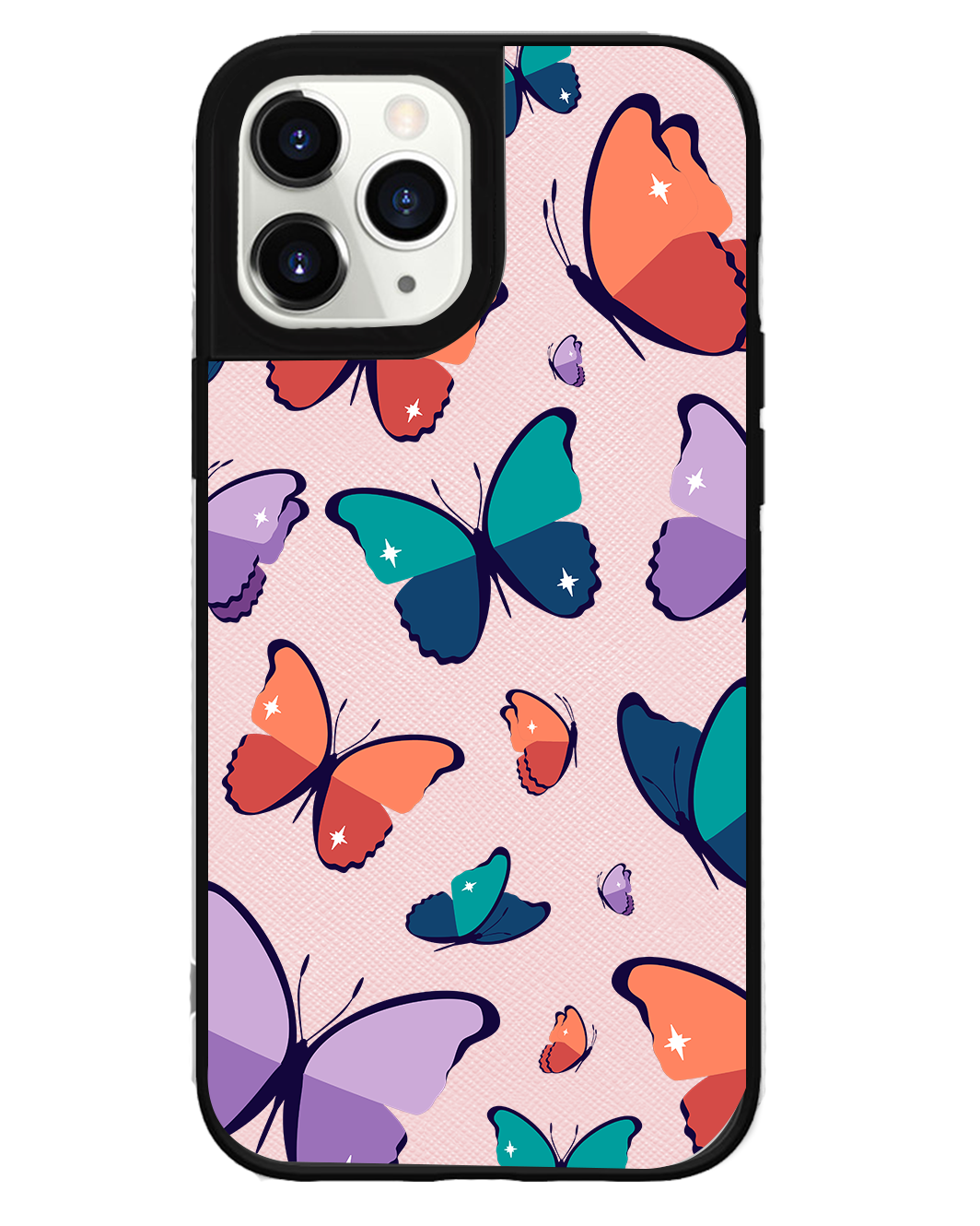 iPhone Leather Grip Case - Butterfly