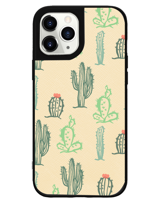 iPhone Leather Grip Case - Cactus