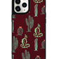 iPhone Leather Grip Case - Cactus