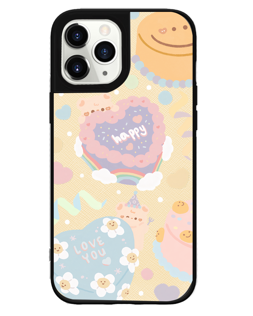 iPhone Leather Grip Case - Cake party