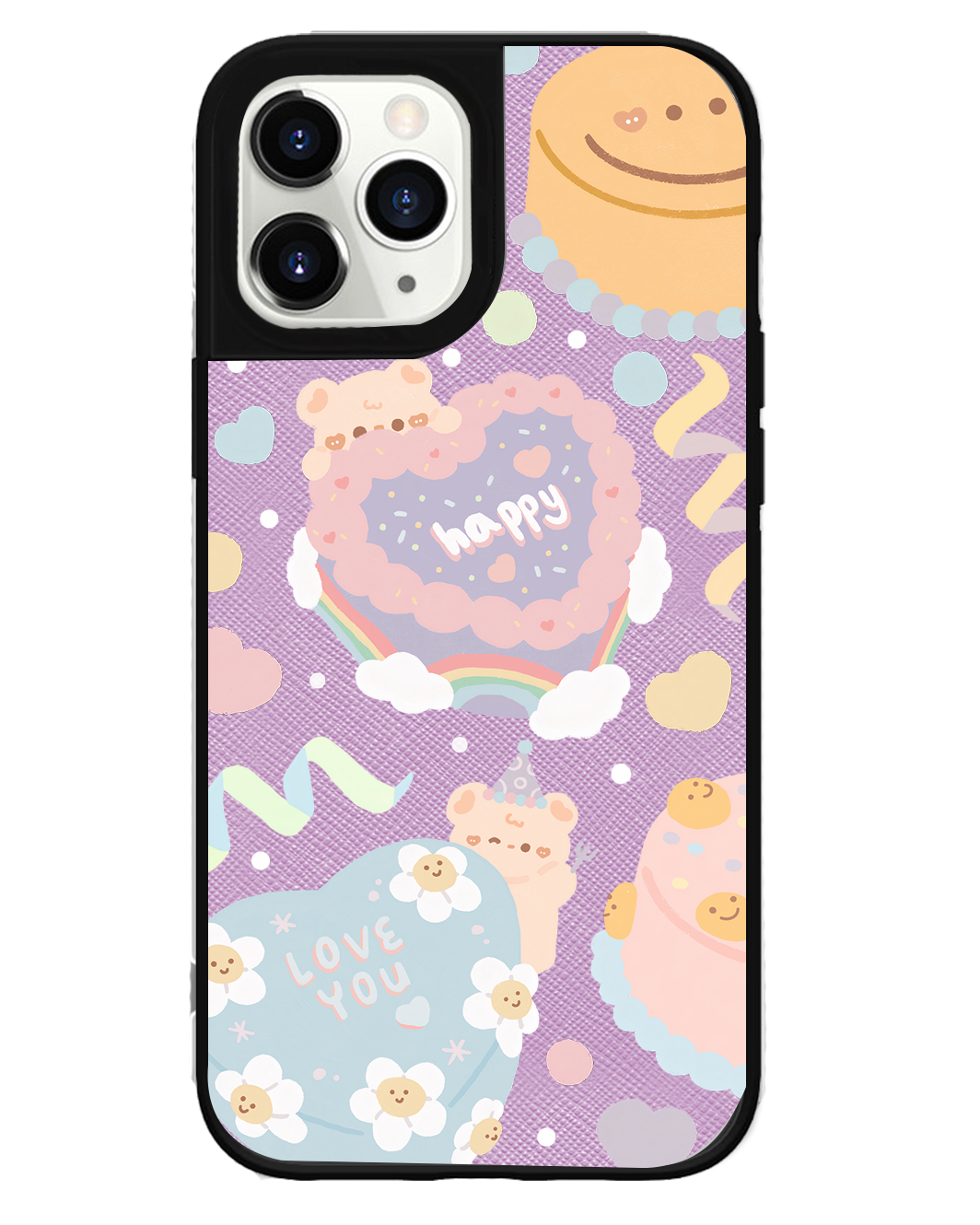 iPhone Leather Grip Case - Cake party