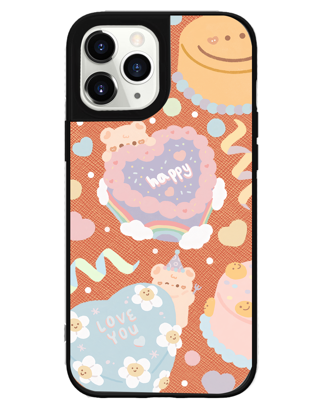 iPhone Leather Grip Case - Cake party