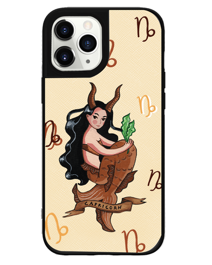 iPhone Leather Grip - Capricorn