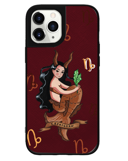 iPhone Leather Grip - Capricorn