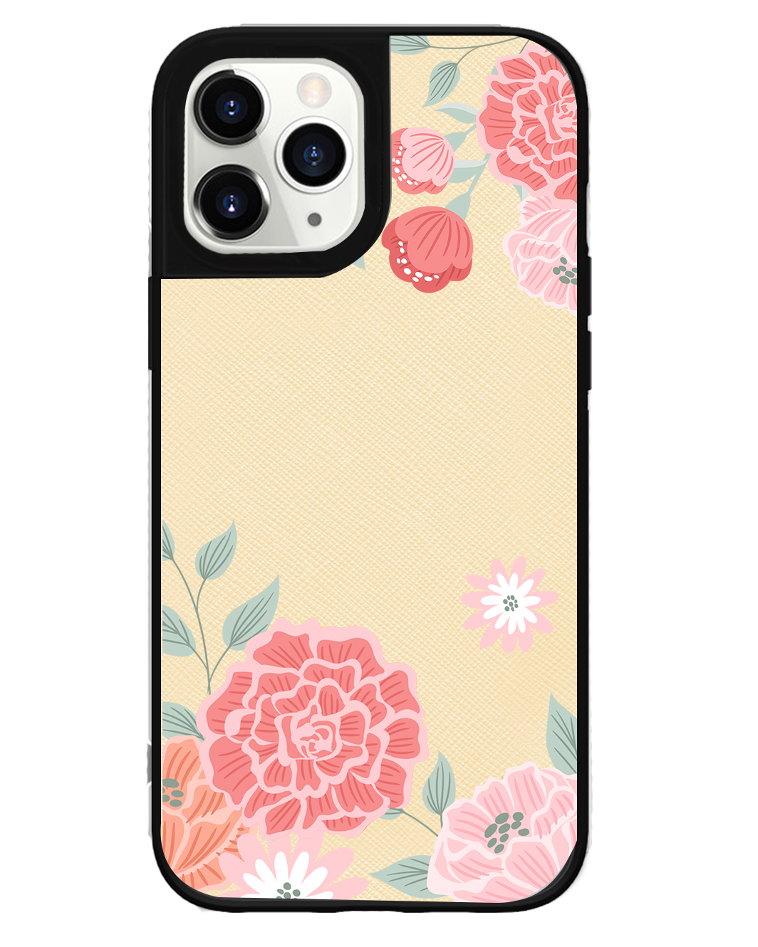 iPhone Leather Grip Case - Carnation