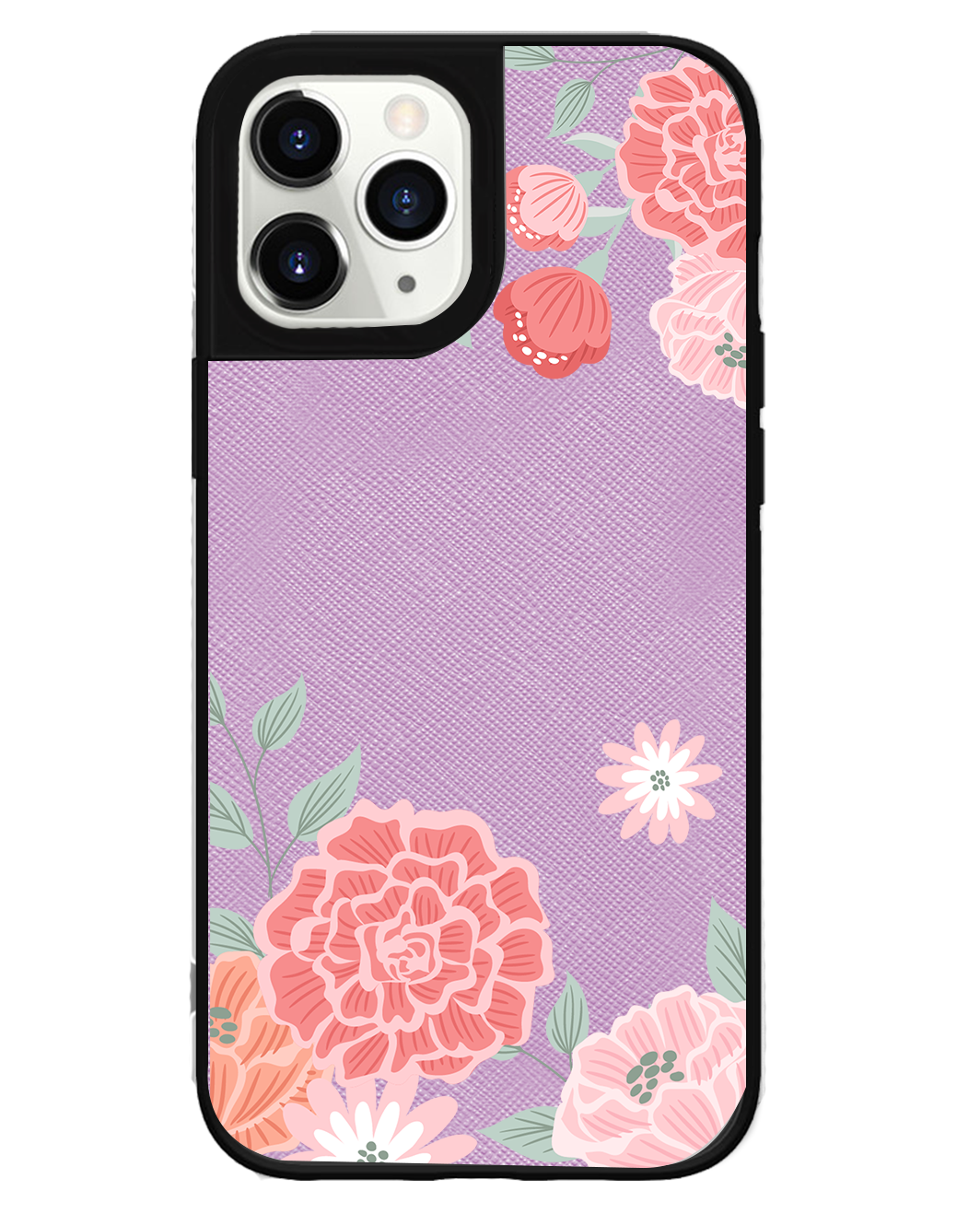 iPhone Leather Grip Case - Carnation