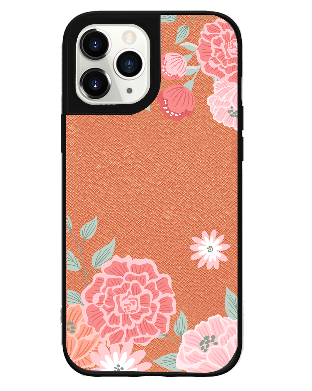 iPhone Leather Grip Case - Carnation