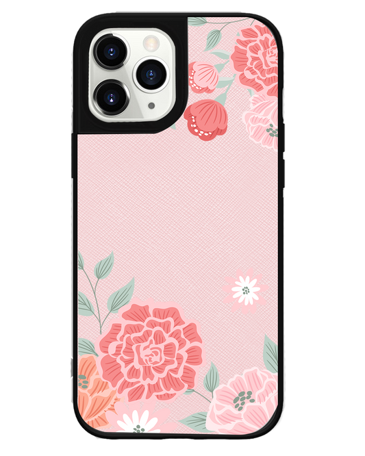 iPhone Leather Grip Case - Carnation