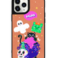 iPhone Leather Grip Case - Cat Monster