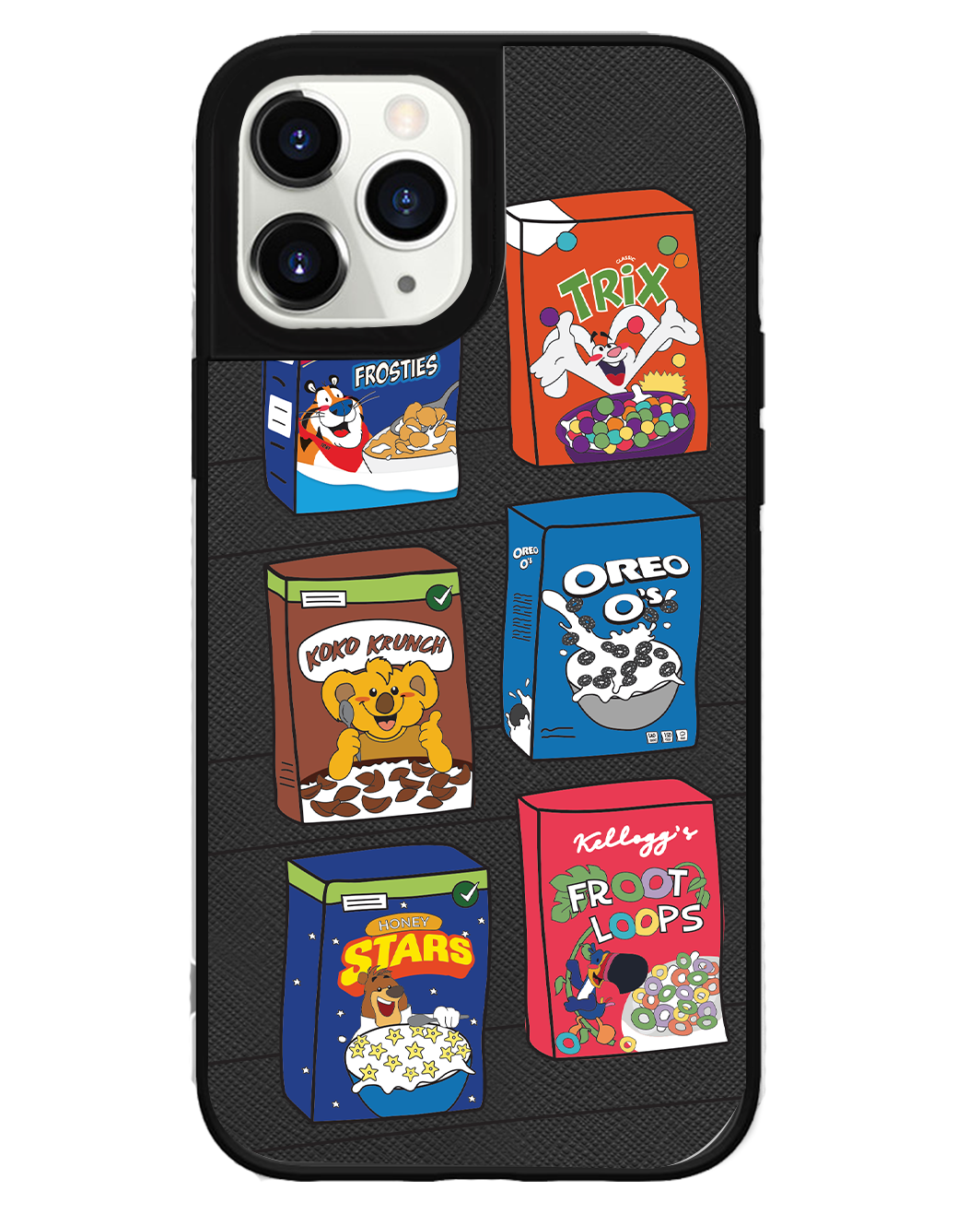 iPhone Leather Grip Case - Cereal Boxes 1.0