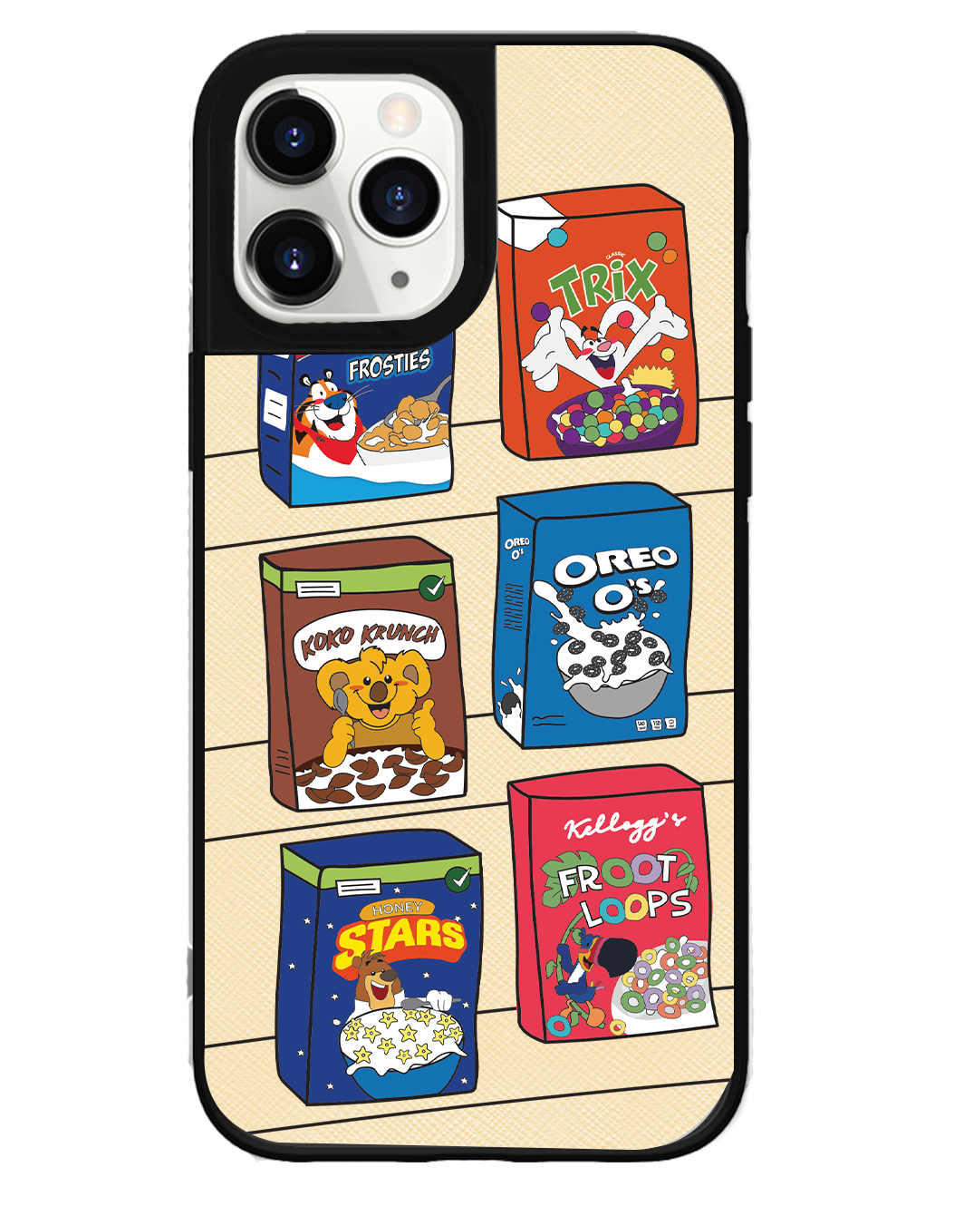 iPhone Leather Grip Case - Cereal Boxes 1.0