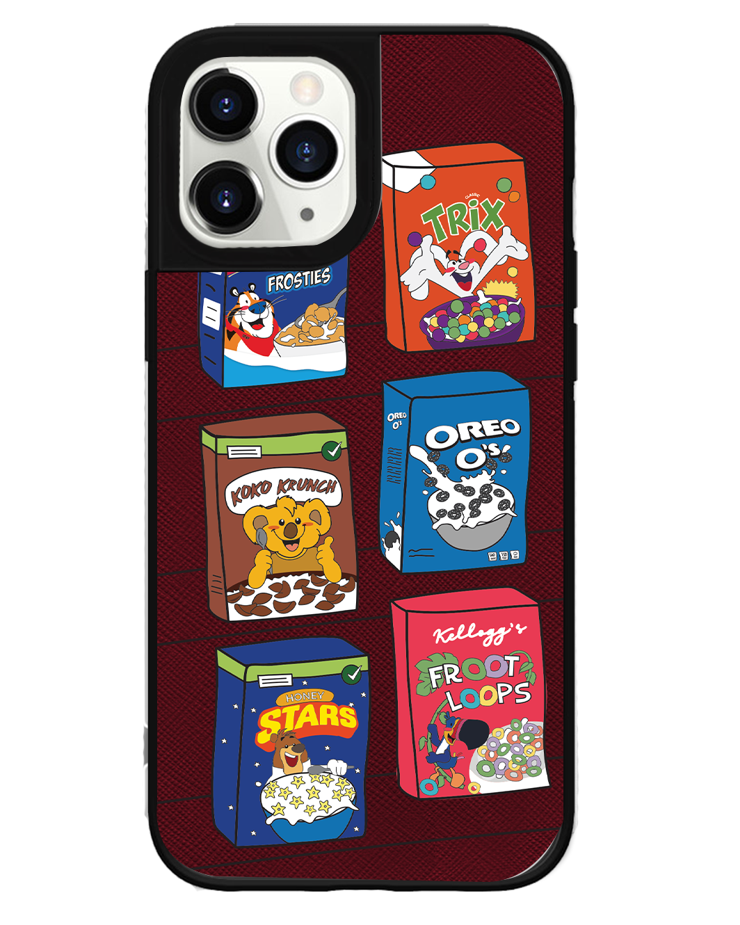 iPhone Leather Grip Case - Cereal Boxes 1.0