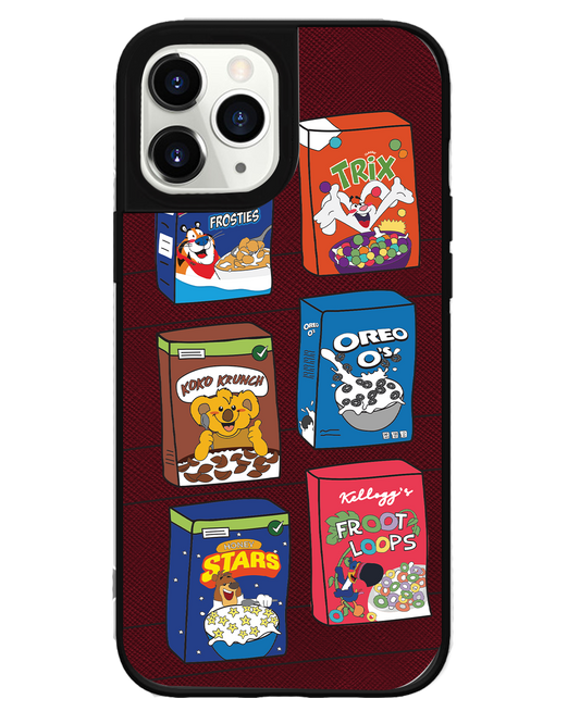 iPhone Leather Grip Case - Cereal Boxes 1.0