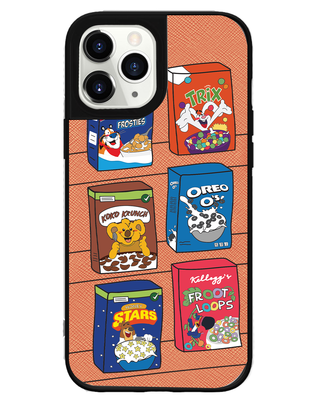 iPhone Leather Grip Case - Cereal Boxes 1.0