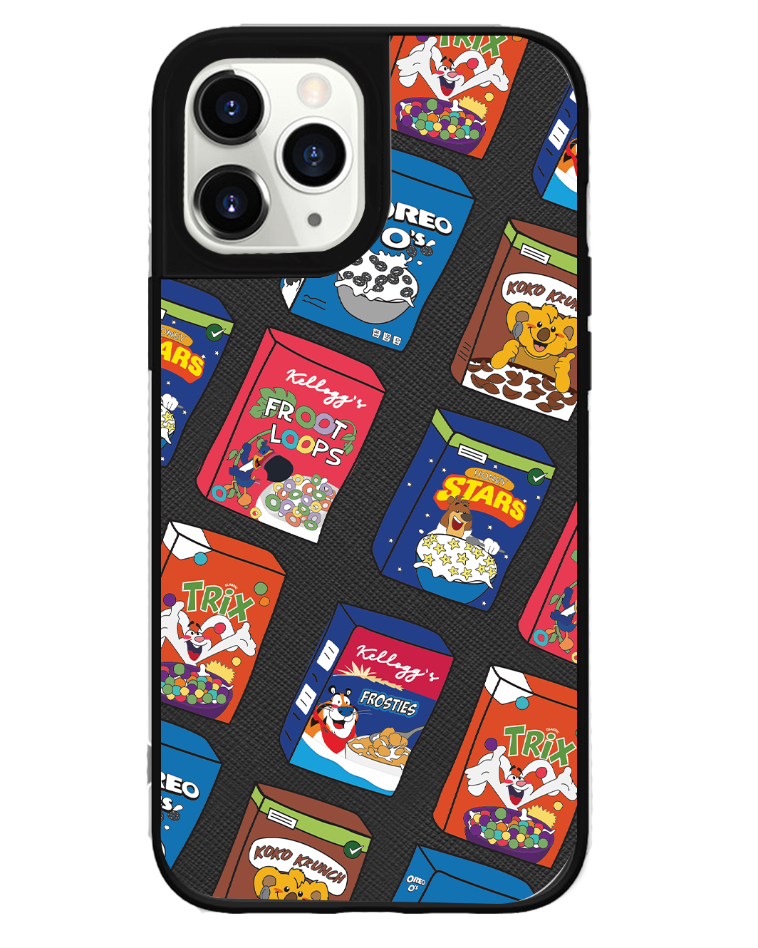 iPhone Leather Grip Case - Cereal Boxes 2.0