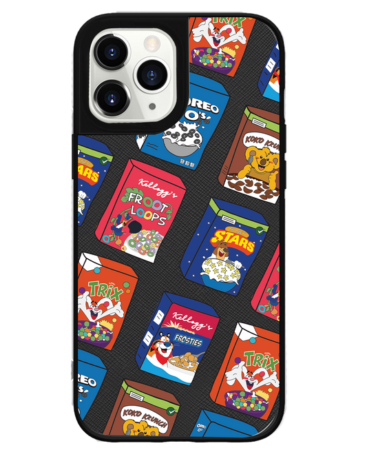 iPhone Leather Grip Case - Cereal Boxes 2.0