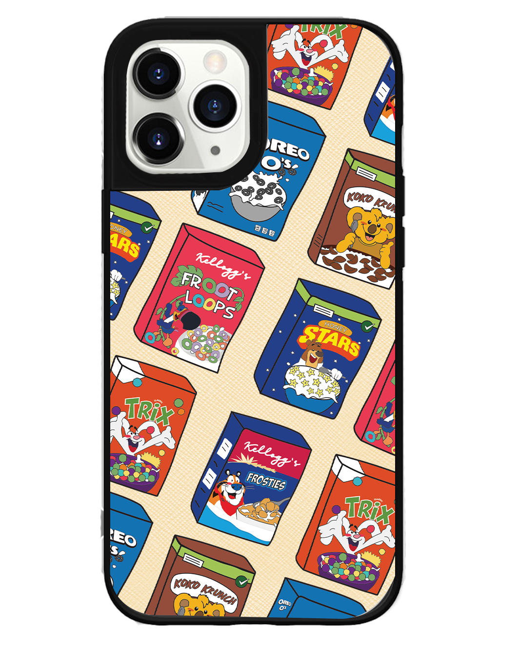 iPhone Leather Grip Case - Cereal Boxes 2.0