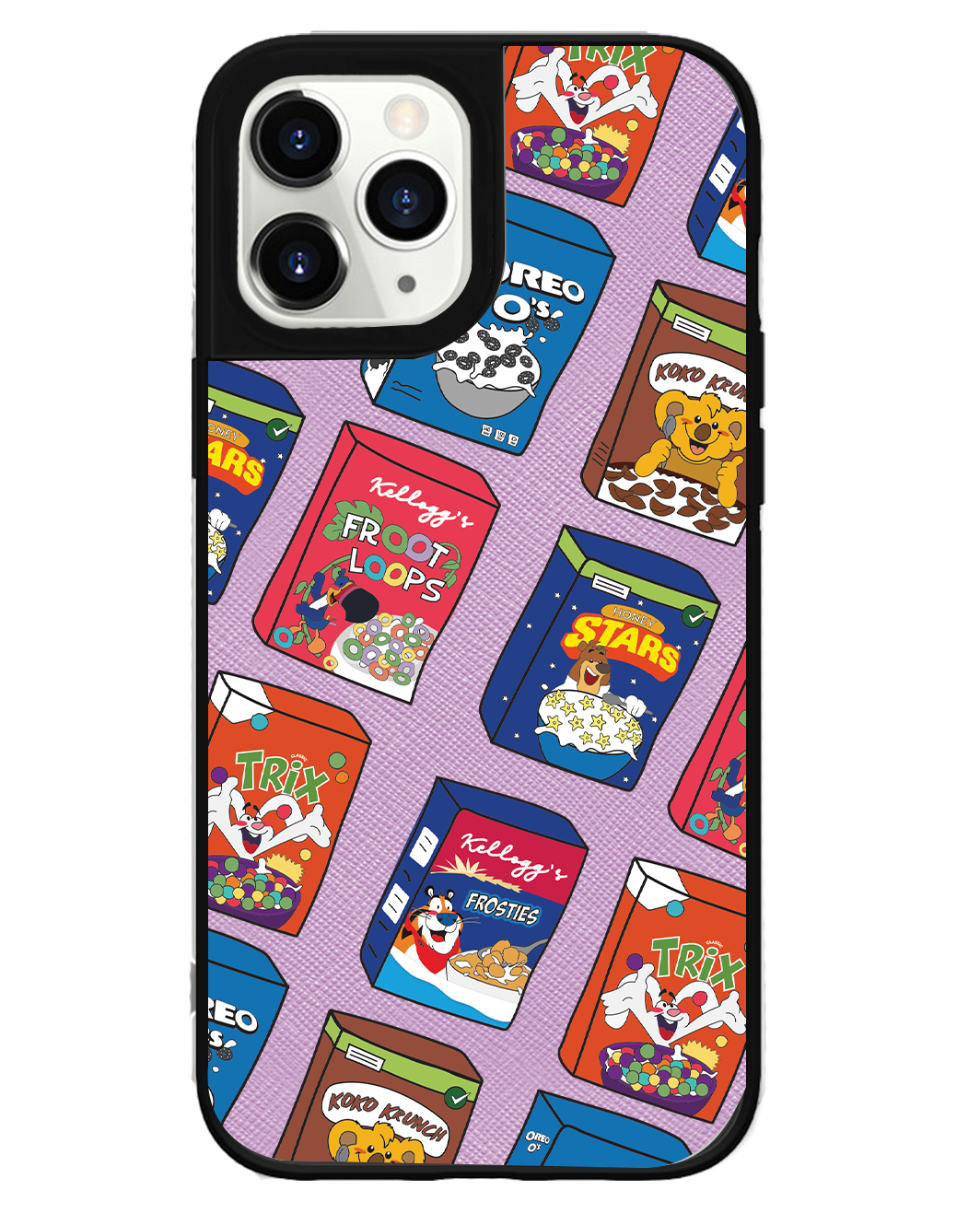 iPhone Leather Grip Case - Cereal Boxes 2.0