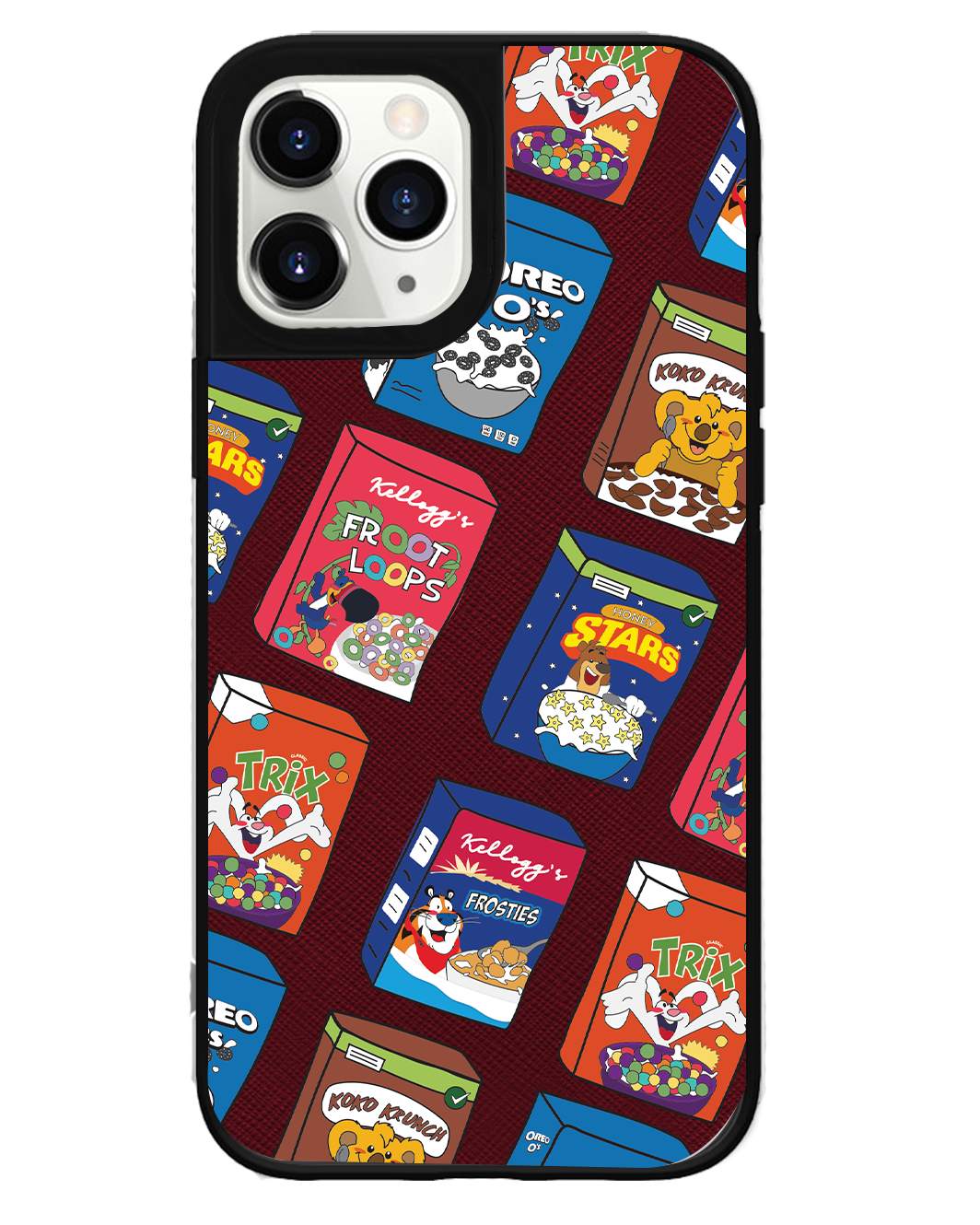 iPhone Leather Grip Case - Cereal Boxes 2.0