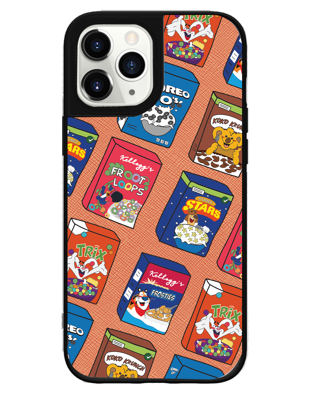 iPhone Leather Grip Case - Cereal Boxes 2.0