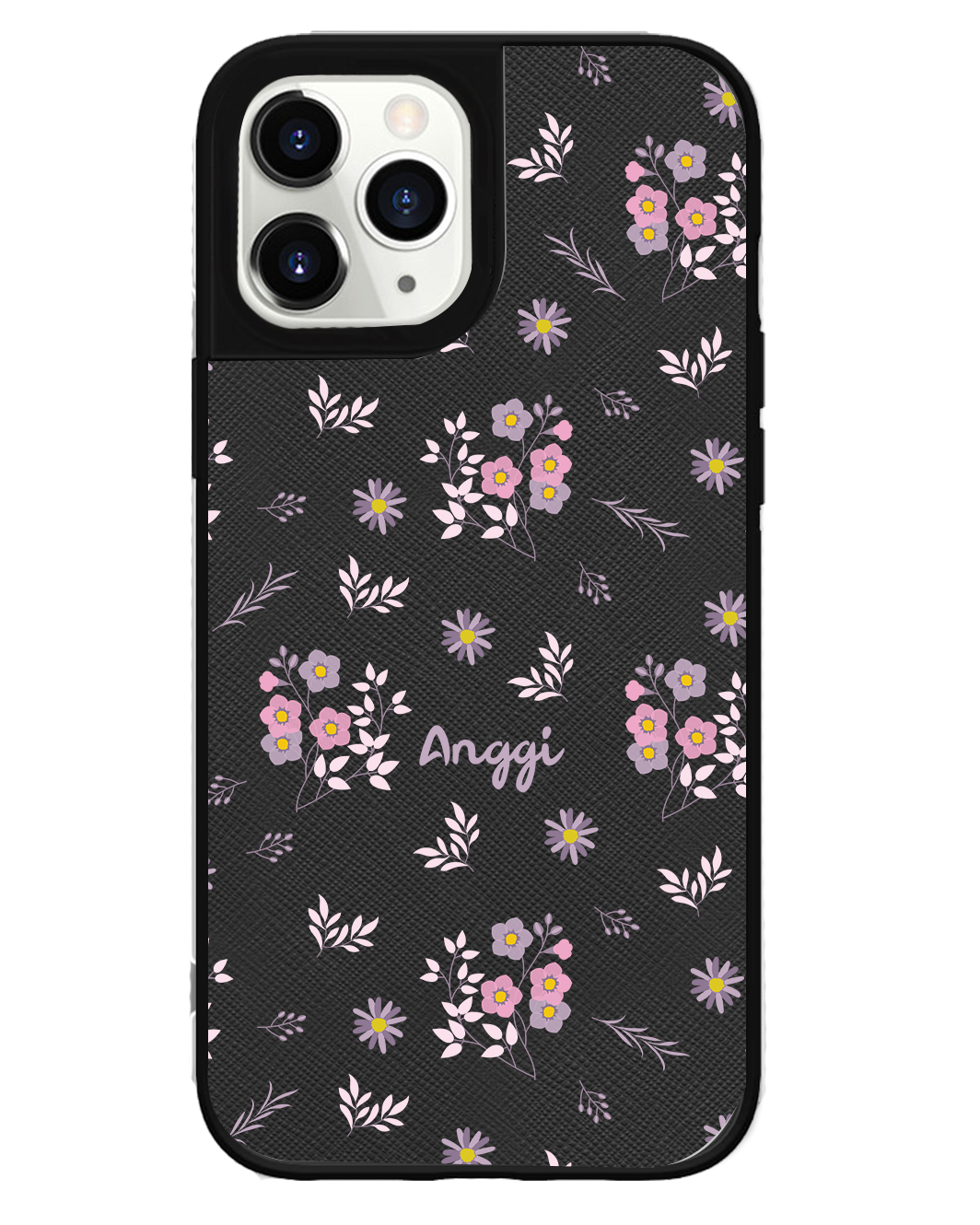 iPhone Leather Grip Case -  Cherry Blossom