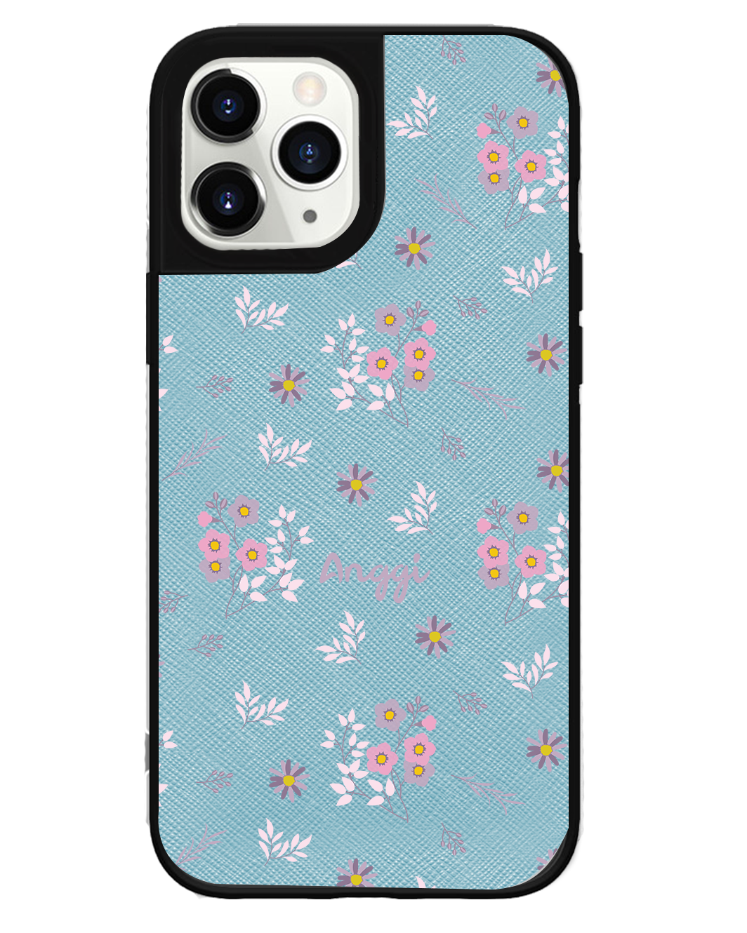 iPhone Leather Grip Case -  Cherry Blossom