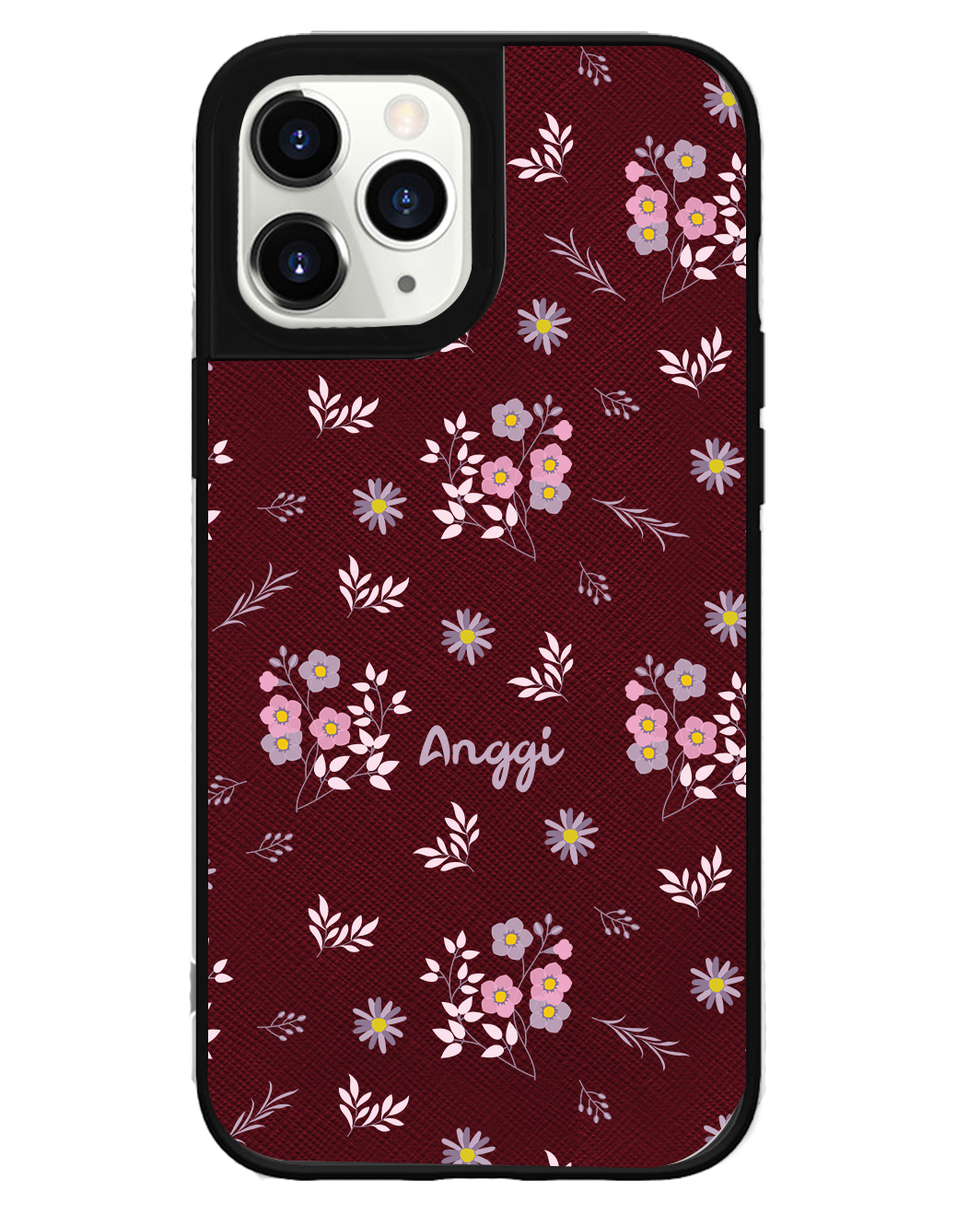 iPhone Leather Grip Case -  Cherry Blossom