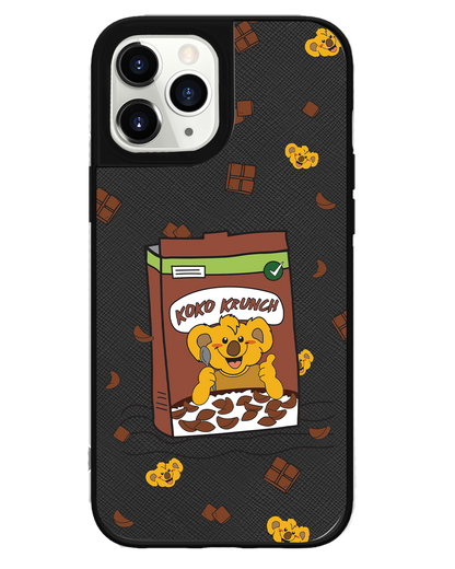 iPhone Leather Grip -  Choco Cereal