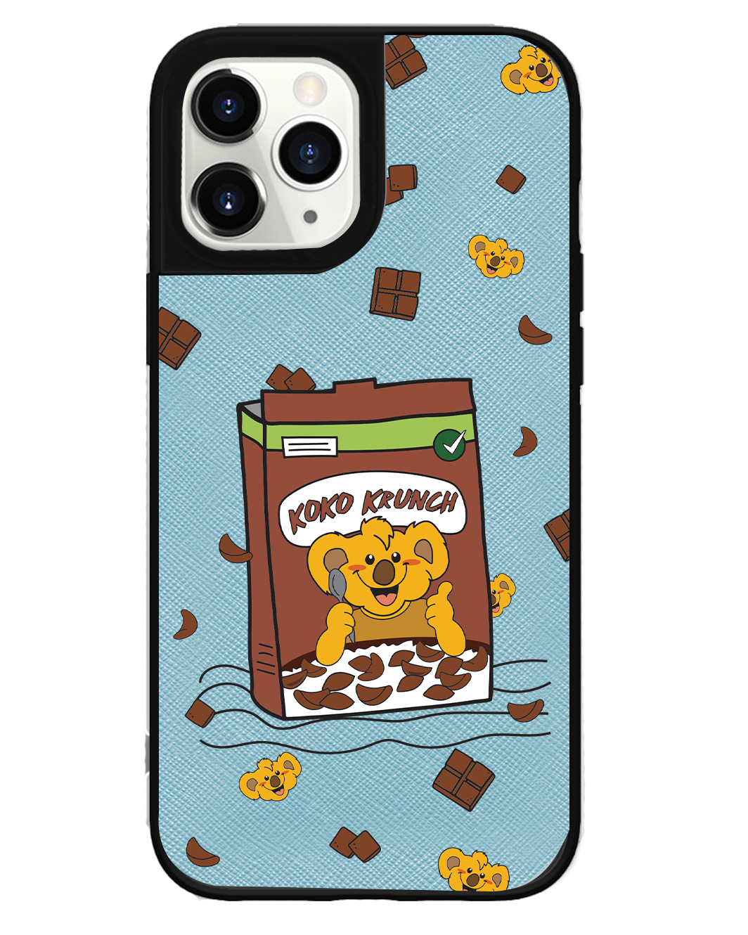 iPhone Leather Grip Case -  Choco Cereal