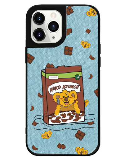 iPhone Leather Grip -  Choco Cereal