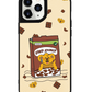 iPhone Leather Grip Case -  Choco Cereal