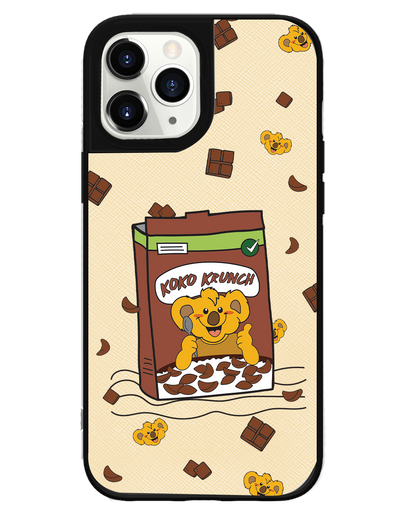 iPhone Leather Grip -  Choco Cereal