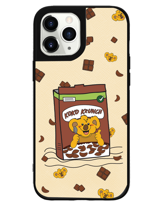iPhone Leather Grip Case -  Choco Cereal