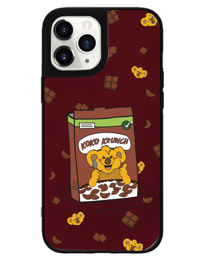 iPhone Leather Grip -  Choco Cereal