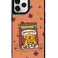 iPhone Leather Grip Case -  Choco Cereal