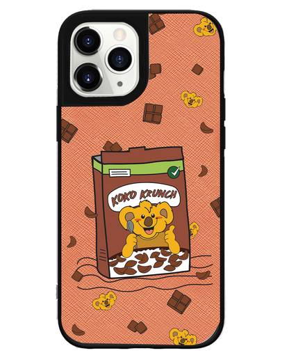 iPhone Leather Grip -  Choco Cereal