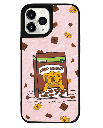 iPhone Leather Grip -  Choco Cereal