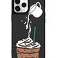 iPhone Leather Grip Case - Coffee Frappe