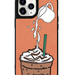 iPhone Leather Grip Case - Coffee Frappe