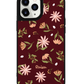 iPhone Leather Grip Case -  Cosmos Flower