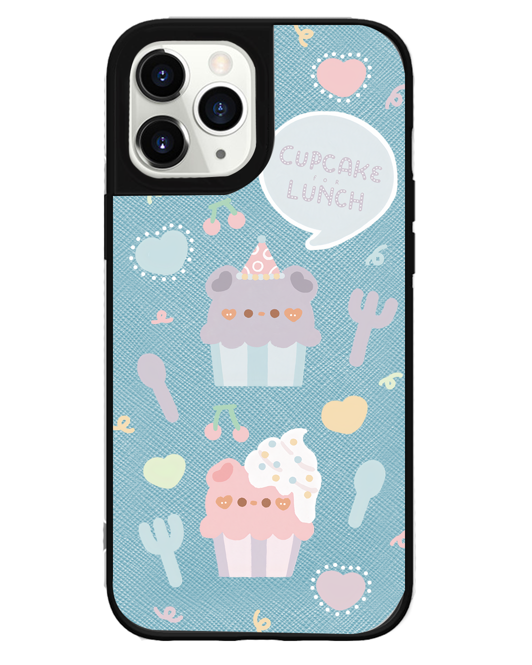 iPhone Leather Grip Case - Cupcake